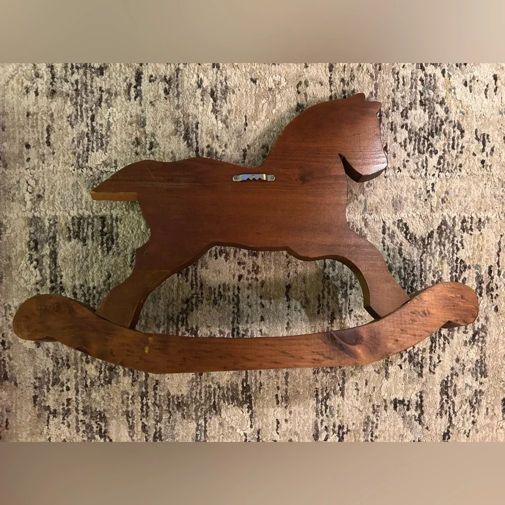 Wooden Rocking Horse Wall Decor